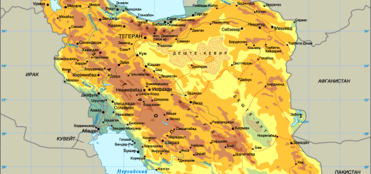 Иран карта
